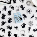 Boîte de Stickers Chats Noirs