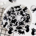 Boîte de Stickers Chats Noirs