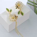 Boucles d'Oreilles en Forme d'Abeille