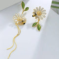 Boucles d'Oreilles en Forme d'Abeille