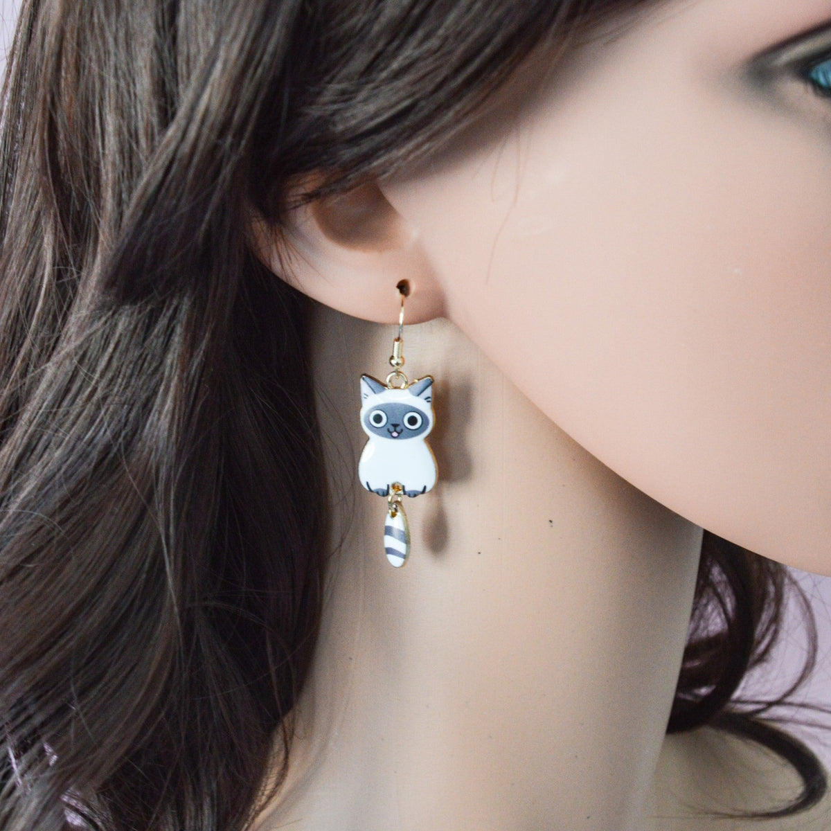 Boucles d'oreilles Chats Adorables