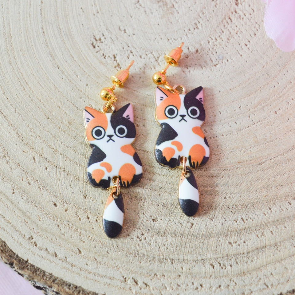 Boucles d'oreilles Chats Adorables
