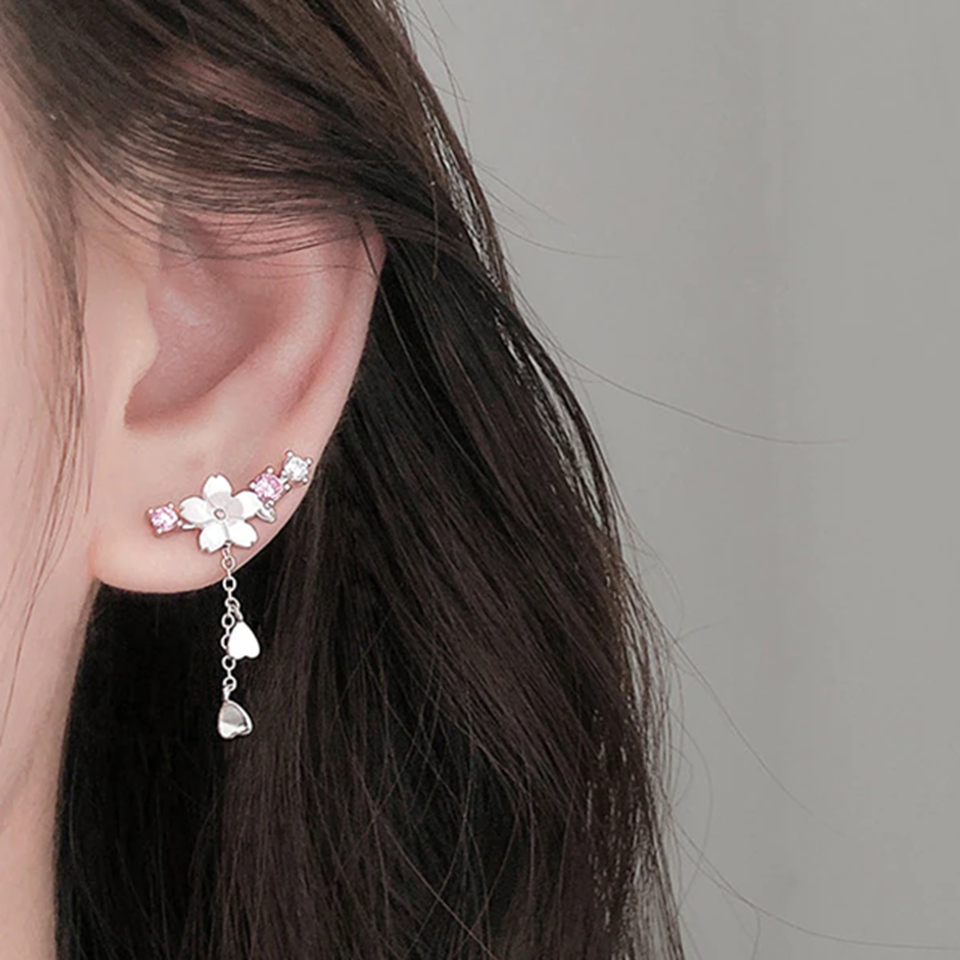 Boucles d'Oreilles Fleurs de Sakura