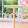 Boucles d'oreilles Papillon Rose