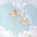 Boucles d'Oreilles Fleur de Sakura Éventail