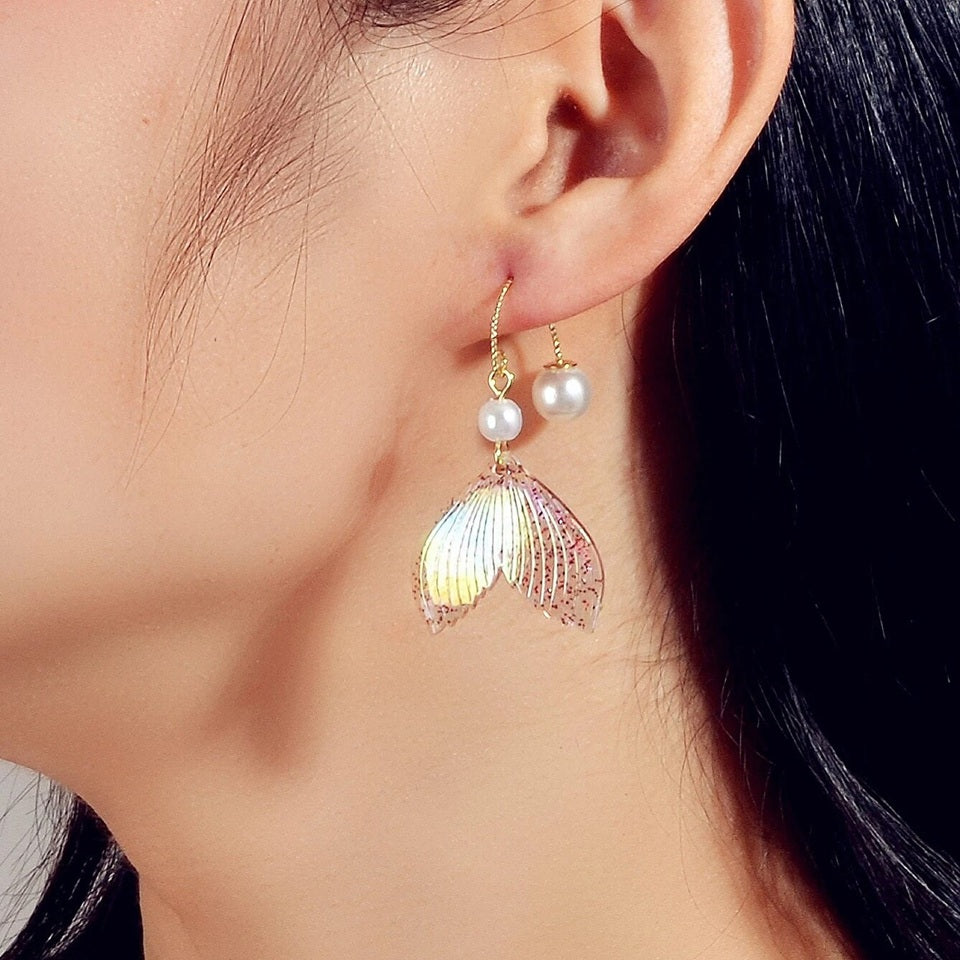 Boucles d'Oreilles queue de Sirène