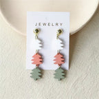 Boucles d'oreilles Sapin Émeraude