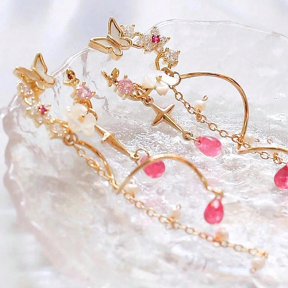 Boucles d'Oreilles Tourbillon Floral