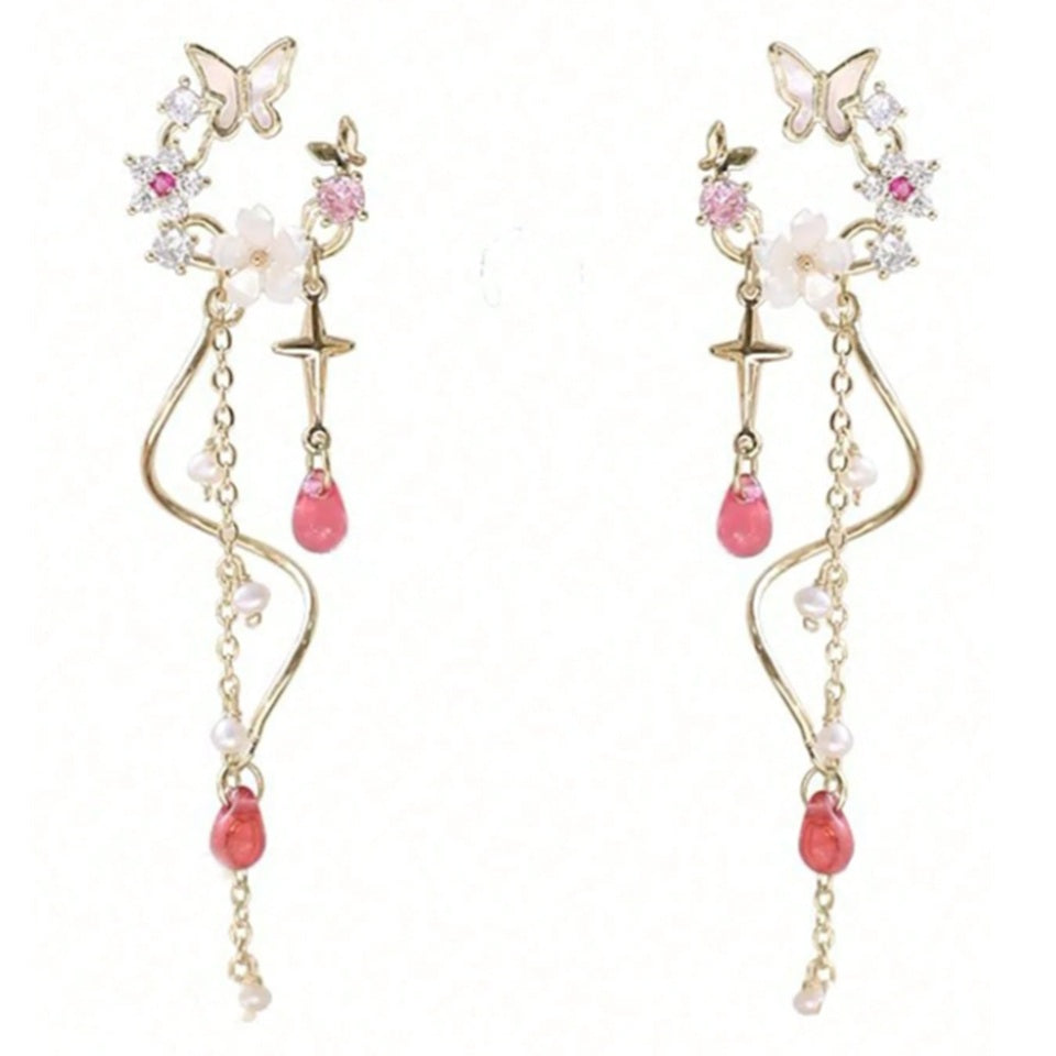 Boucles d'Oreilles Tourbillon Floral