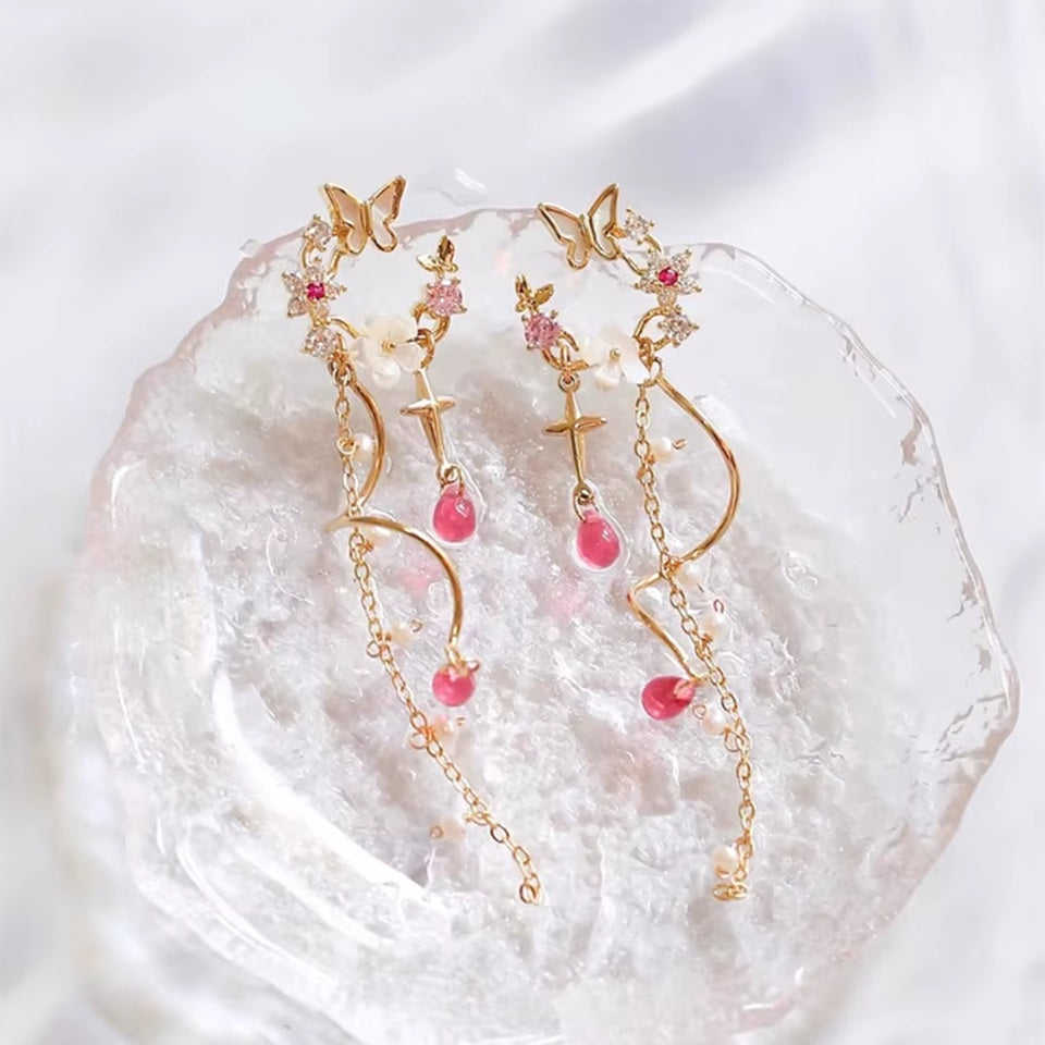 Boucles d'Oreilles Tourbillon Floral