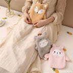 Bouillotte en Peluche Renard Beige Endormi