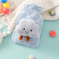 Bouillotte en Peluche Bleu Ciel avec Nuage Souriant