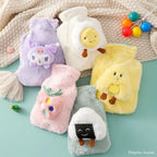 Bouillotte en Peluche Vert Menthe à Onigiri Souriant