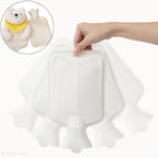 Bouillotte en Peluche Ours Polaire avec Bandana Jaune