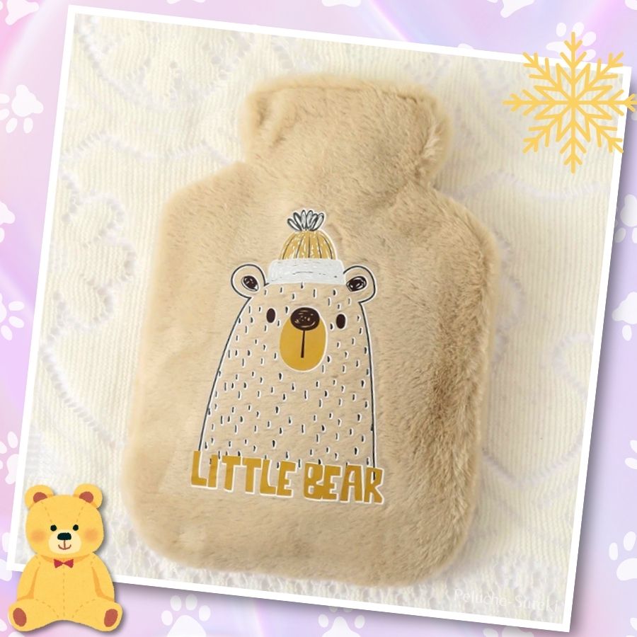Bouillotte en Peluche Ours Beige 'Little Bear'