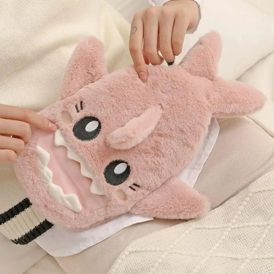 Bouillotte en Peluche Requin Bleu Mignon