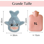 Bouillotte en Peluche Requin Bleu Mignon