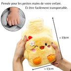 Bouillotte en Peluche Poussin Jaune