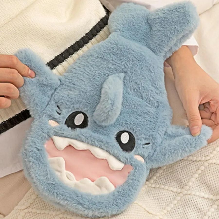 Bouillotte en Peluche Requin Bleu Mignon