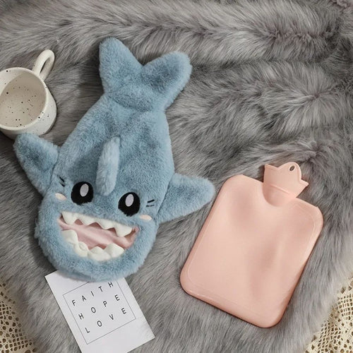 Bouillotte en Peluche Requin Bleu Mignon