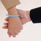 Bracelet de Couple à Cœur Aimanté