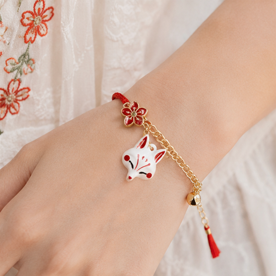 Bracelet Kitsune en Argent