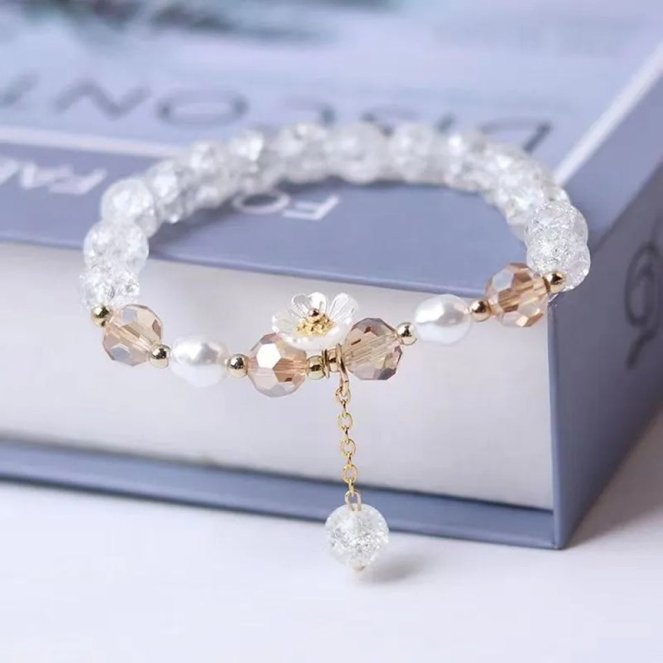Bracelet de Perles en Fleur de Sakura