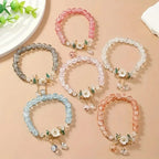 Bracelet de Perles en Fleur de Sakura