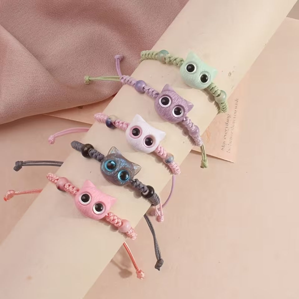 Bracelet Chat aux Gros Yeux