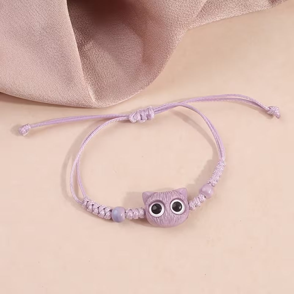 Bracelet Chat aux Gros Yeux