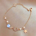 Bracelet Croissant de Lune Scintillant