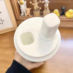 Gourde Isotherme Crème avec Motifs de Chats Kawaii