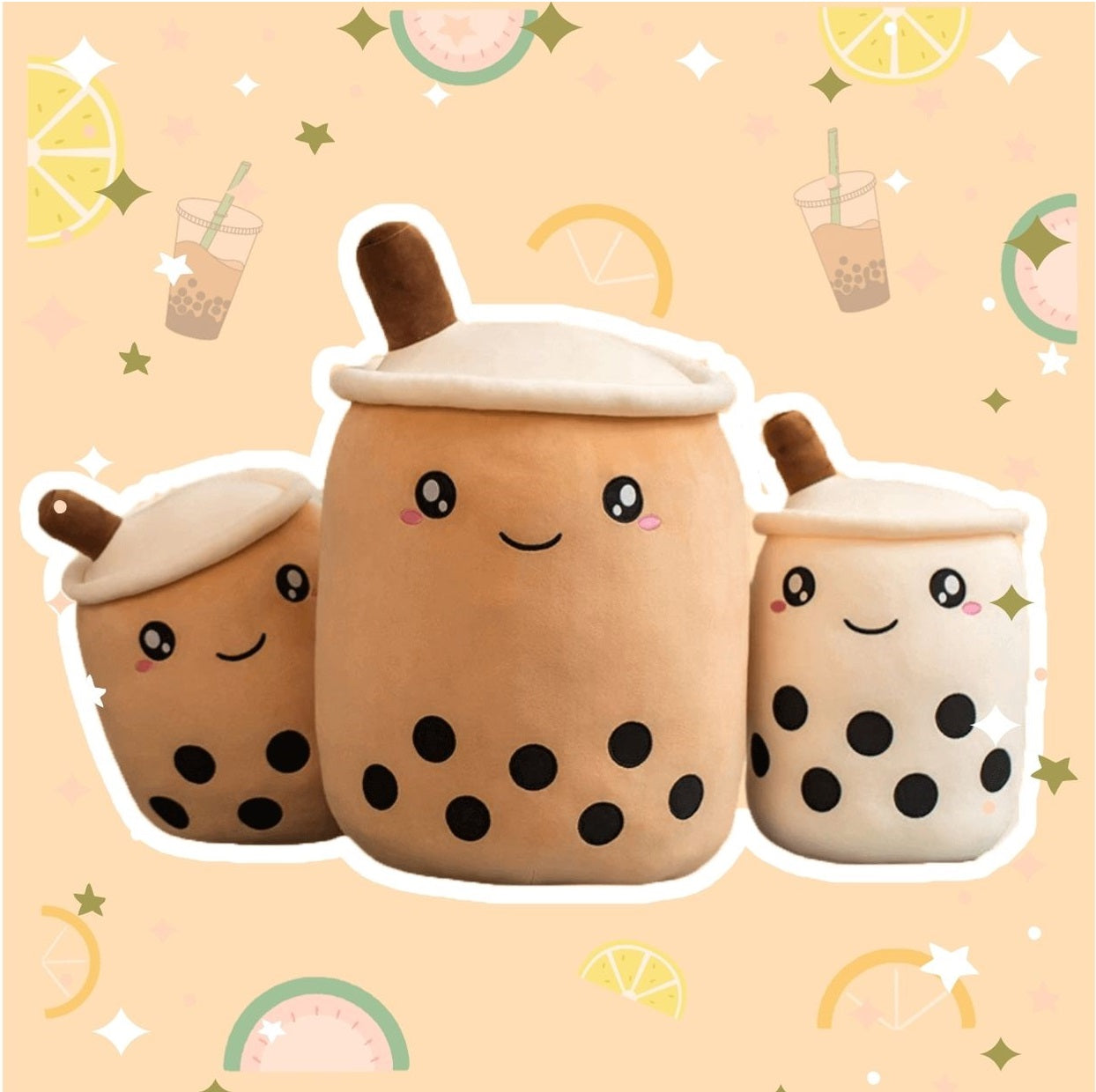 Peluche Bubble Tea Kawaii Moelleux