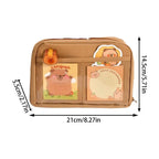 Trousse de Papeterie Capybara et Grand Set Beige