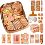 Trousse capybara multi étages avec accessoires - Câlin Kawaii