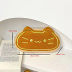 Trousse en Peluche Chat Toast Kawaii