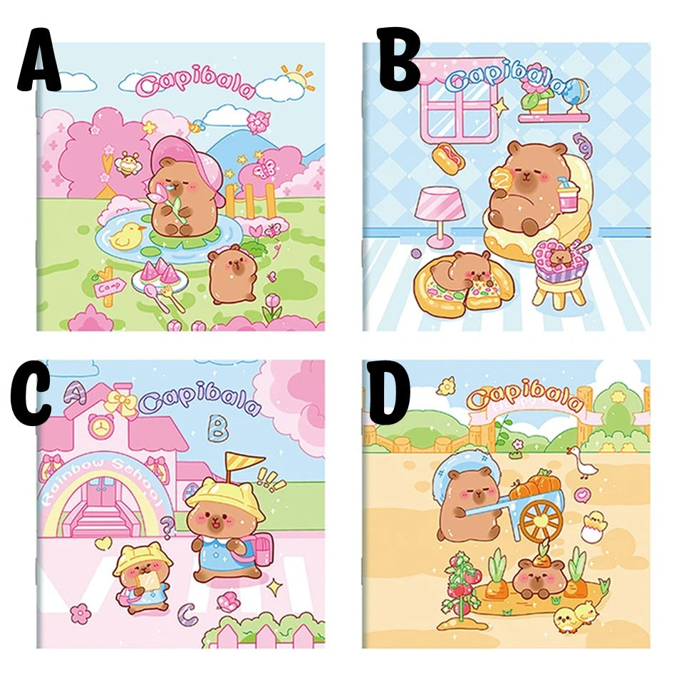 Carnet Coloré à Motifs Capybara