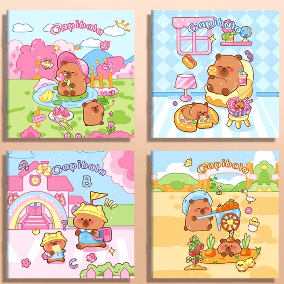 Carnet Coloré à Motifs Capybara