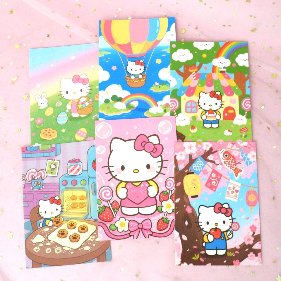 Carte Postale Hello Kitty Vintage