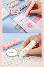 Set de Papeterie Kawaii à Motifs Pattes de Chat