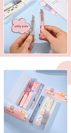 Set de Papeterie Kawaii à Motifs Pattes de Chat