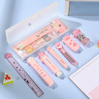 Set de Papeterie Kawaii à Motifs Pattes de Chat