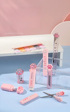 Set de Papeterie Kawaii à Motifs Pattes de Chat