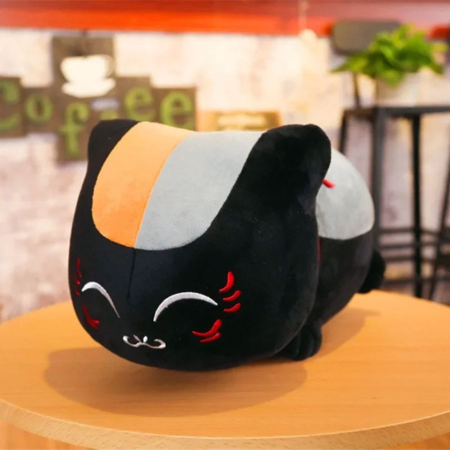 Peluche Chat Sushi Noir et Orange
