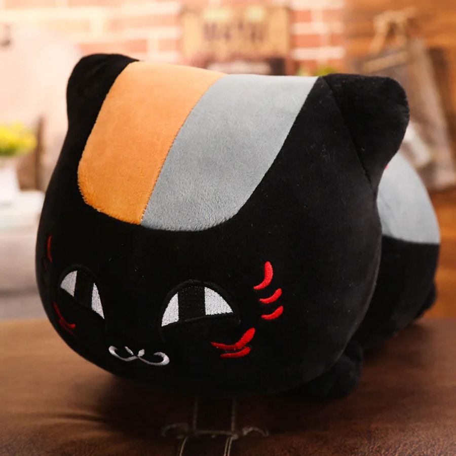 Peluche Chat Sushi Noir et Orange