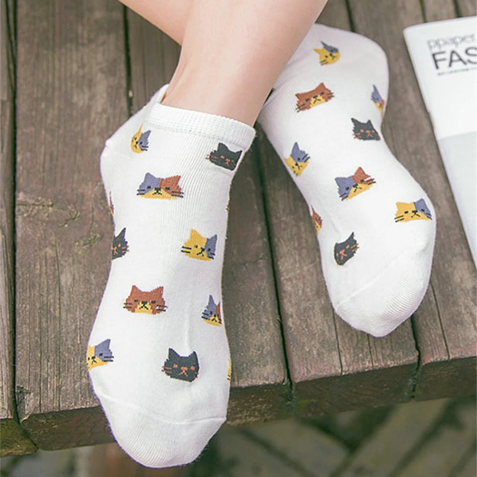 Chaussettes avec Motif Chat