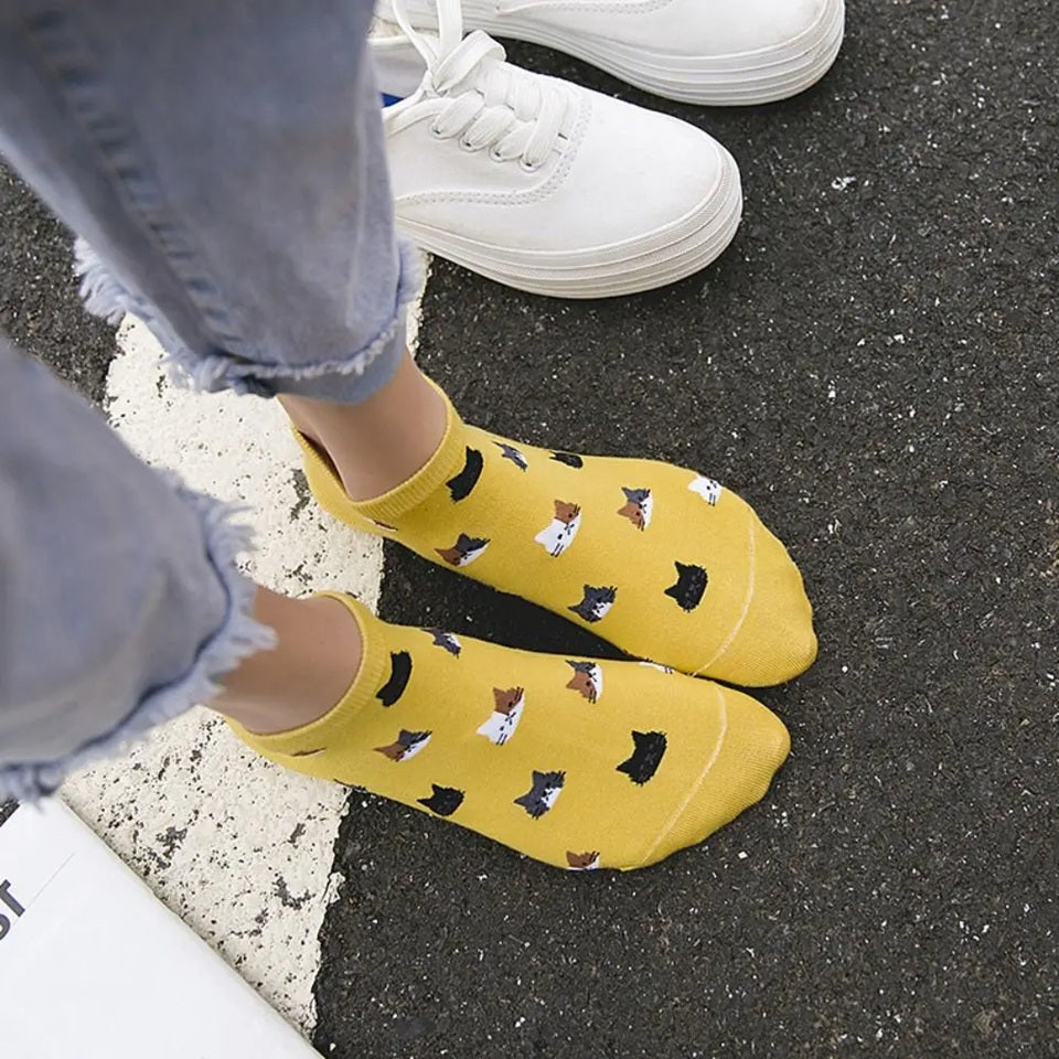Chaussettes avec Motif Chat