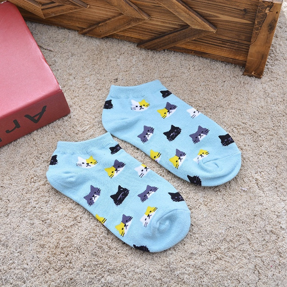 Chaussettes avec Motif Chat