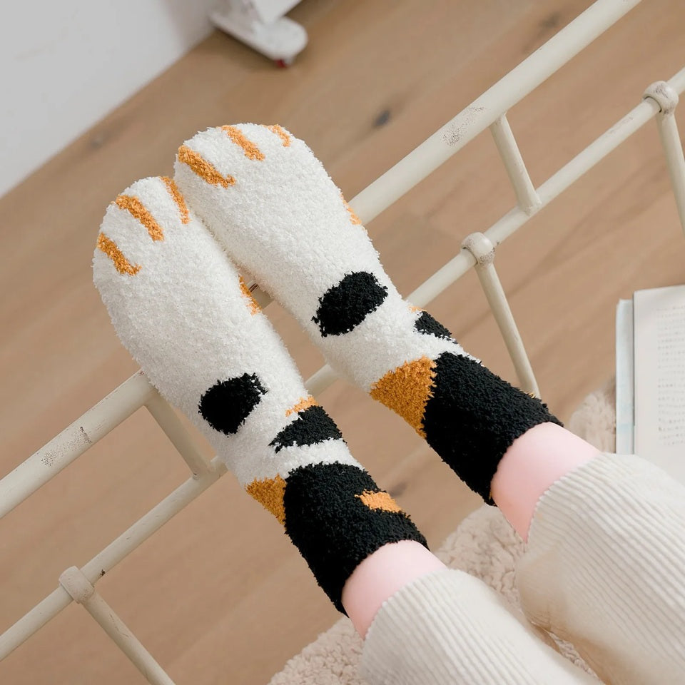 Chaussettes Pilou Motif Chat