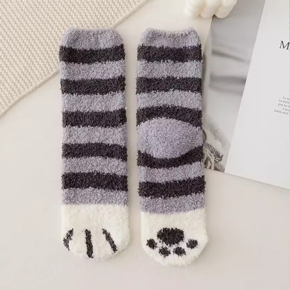 Chaussettes Pilou Motif Chat